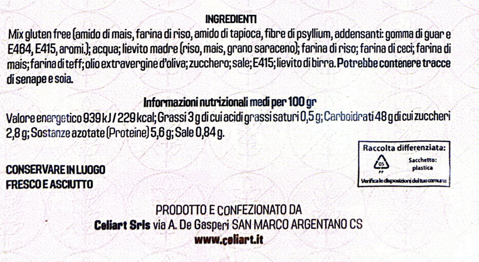 Pangrattato GLUTEN FREE 250g - immagine 2
