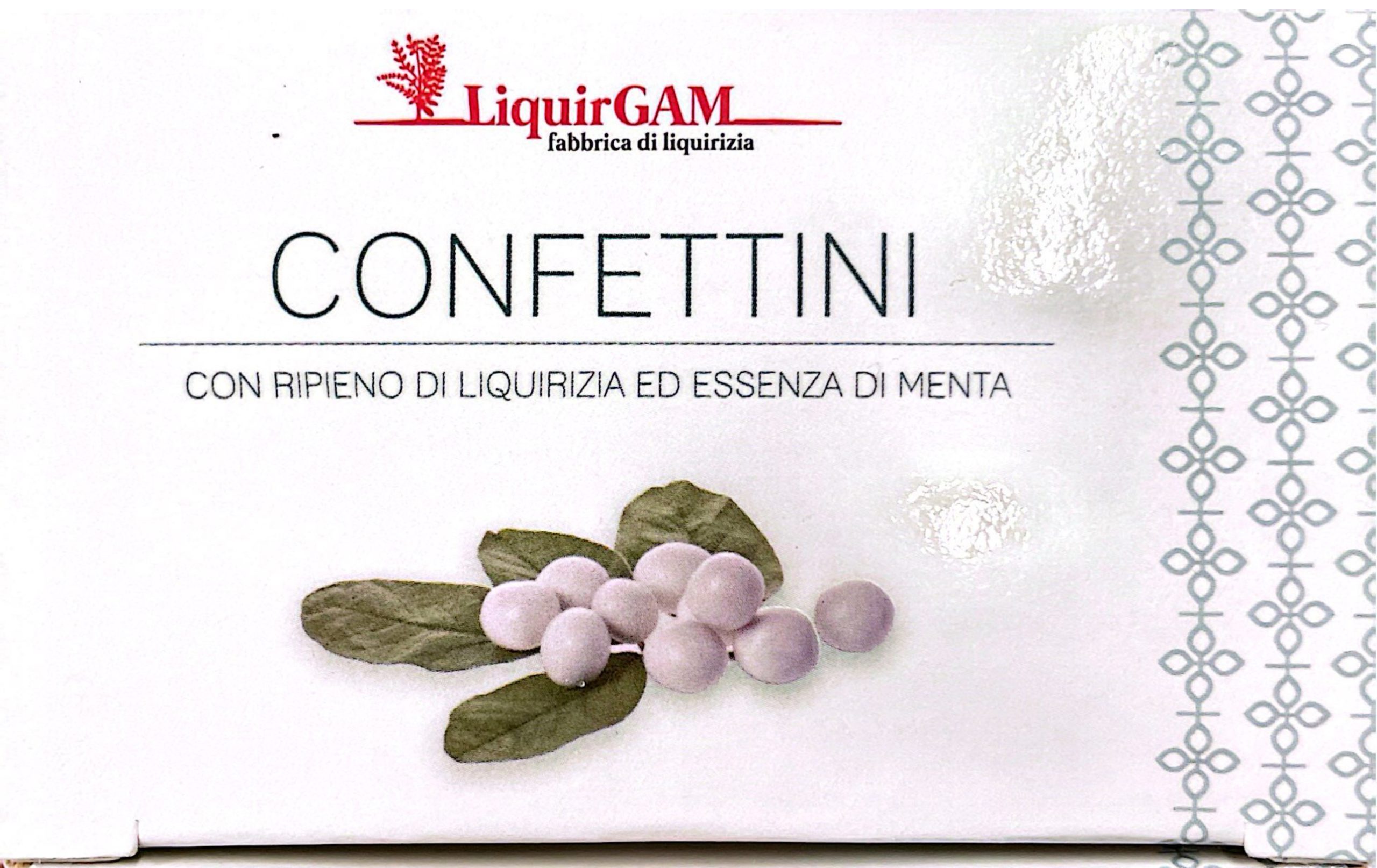 Confettini con ripieno di liquirizia ed essenza di menta – 80gr