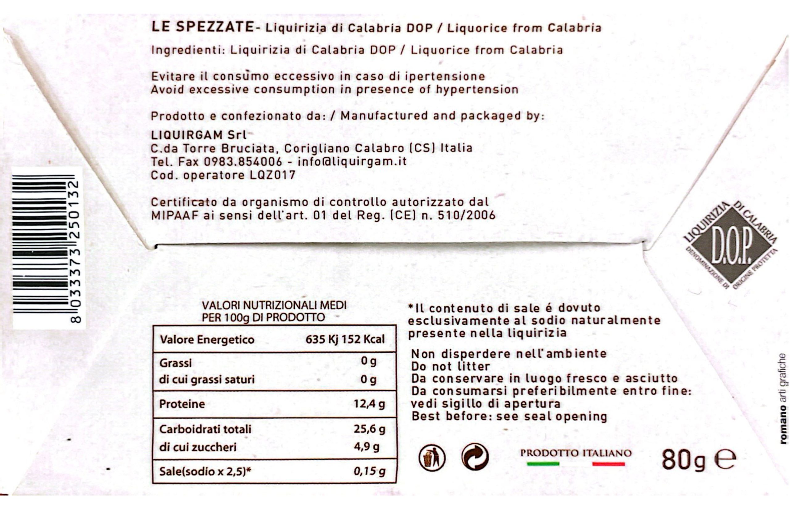 Confettini con ripieno di liquirizia ed essenza di menta - 80gr - immagine 2