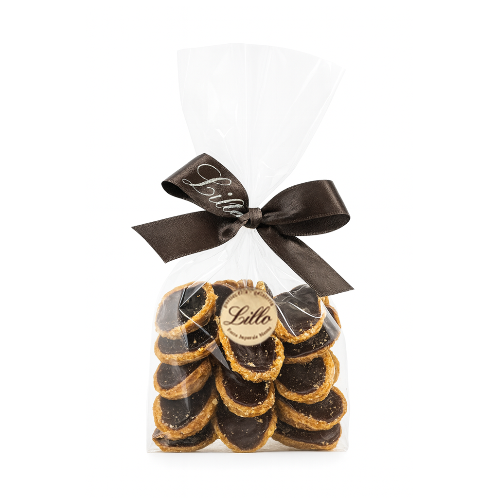 scorzette con glassa al cioccolato fondente