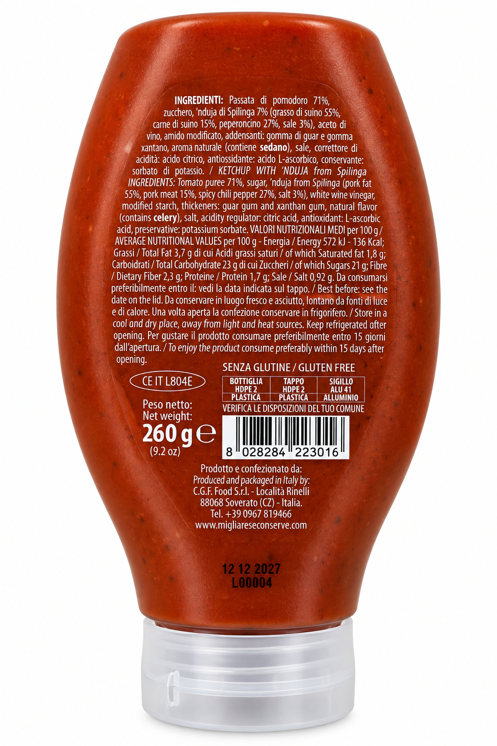 Ketchup alla ’Nduja di Spilinga 260 g - immagine 2