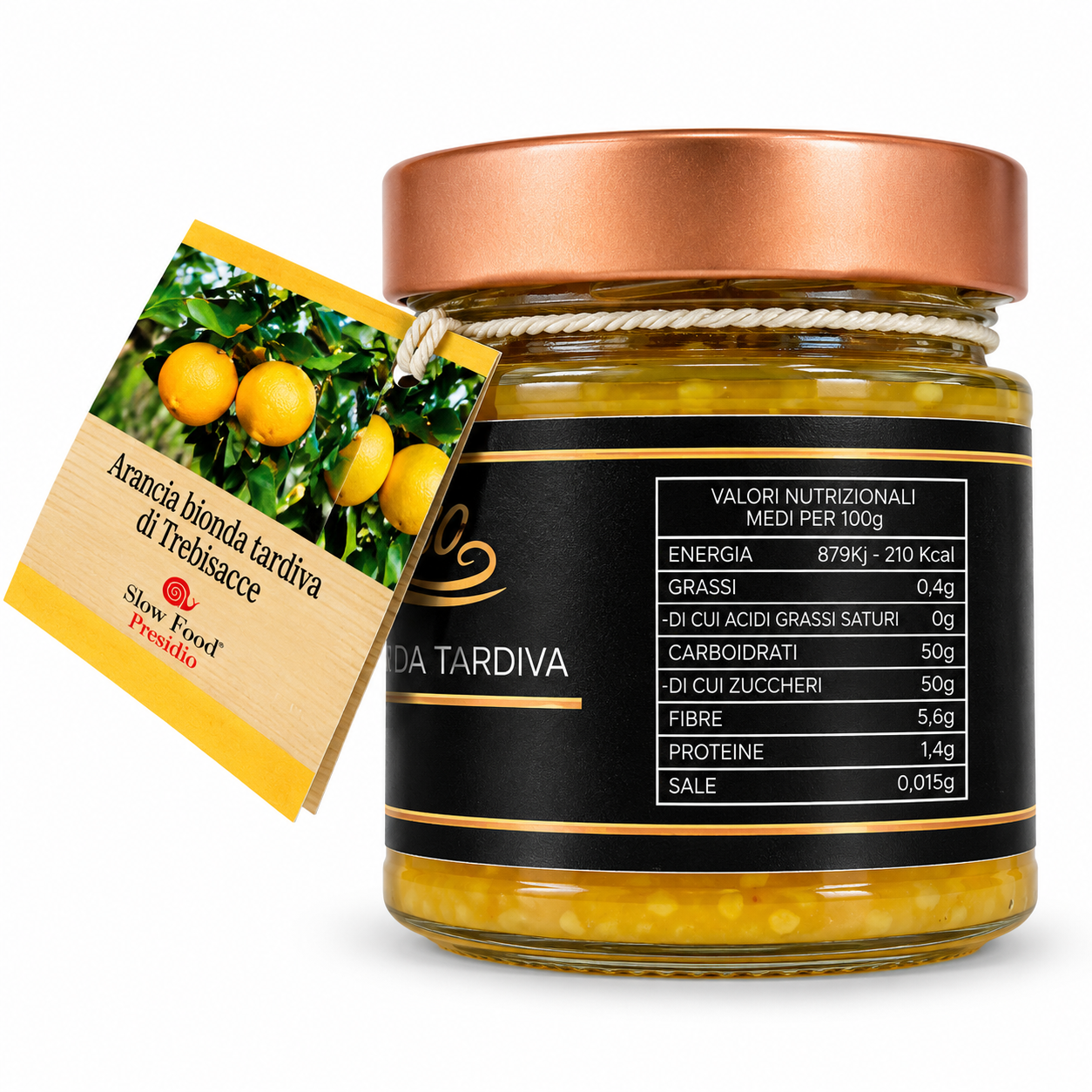 Marmellata di Arancia Bionda Tardiva di Trebisacce Presidio Slow Food 260 gr - immagine 2
